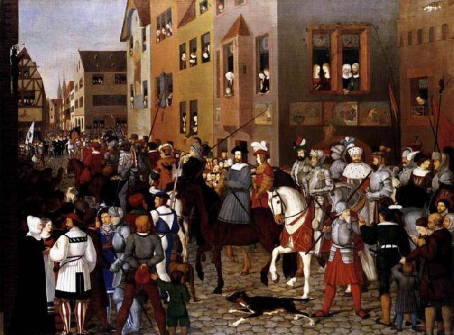 Franz Pforr The Entry of Emperor Rudolf of Habsburg into Basle France oil painting art